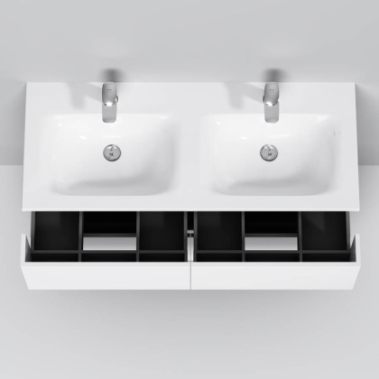 M70AWCD1202WG SPIRIT 2.0, Раковина мебельная, керамическая, 120 см, встроенная, цвет: Белый, глянец