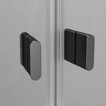 W88E-205-090BT64 X-Joy Twin Slide,  Душевое ограждение c поддоном, 90x90, профиль Черный