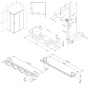 Комплект для ванной комнаты, зона помывочной 120x80 см WK93ER