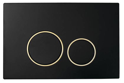 Кнопка для инсталляции, пластик BLACK GOLD, круглая