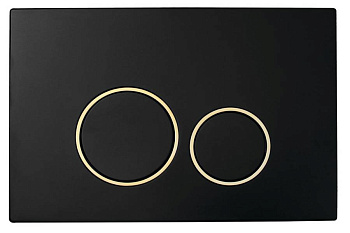 Кнопка для инсталляции, пластик BLACK GOLD, круглая