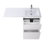 Тумба с раковиной напольная BelBagno KRAFT-LVD-58/120-L Bianco Opaco, раковина белая