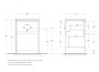 Тумба с раковиной напольная BelBagno KRAFT-LVD-58/120-L Bianco Opaco, раковина белая