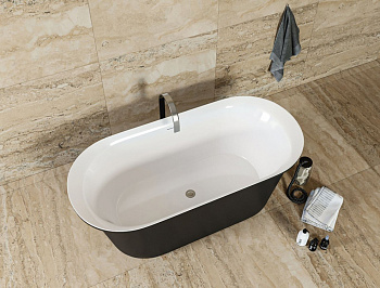 Акриловая ванна Aquanet Family Smart 170x78 88778 Matt Finish (панель Black matte)