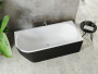 Акриловая ванна Aquanet Family Elegant B 180x80 3806N Matt Finish (панель Black matte)