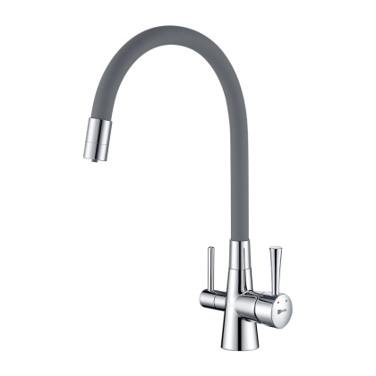 Смеситель Lemark Comfort LM3075C-Gray для кухни  с подключением к фильтру с питьевой водой