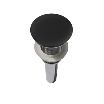 Донный клапан Solid Surface Vincea DBS-616MB, черная матовая крышка, без перелива
