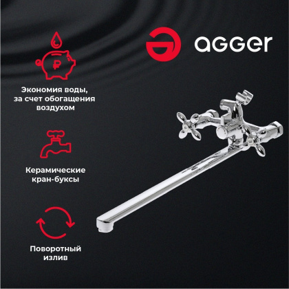 Смеситель Agger Retro A1921100 для ванны