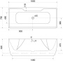 Акриловая ванна BELBAGNO BB110-180-76
