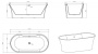 Акриловая ванна BELBAGNO BB201-1500-800