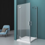 Душевой уголок BelBagno KRAFT-AH-22-90/80-C-Cr-L