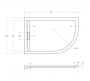 Экран для поддона из искусственного мрамора CEZARES TRAY-AS-RH-120/80-100-SCR-R