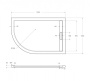 Экран для поддона из искусственного мрамора CEZARES TRAY-AS-RH-120/80-100-SCR-R