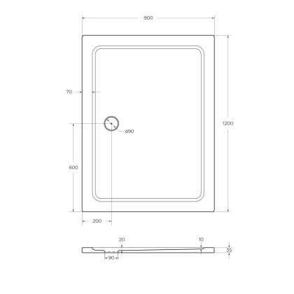 Каркас с ножками для SMC поддона CEZARES TRAY-M-AH-120/80-ML