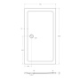 Передняя панель SMC поддона CEZARES TRAY-M-AH-120/80-SCR