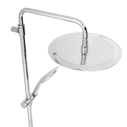 LEAF-CVDA-30-SR Душевая стойка телескопическая, с изливом с верхним и ручным душем, верхний душ диаметр 230 мм АБС пластик, исполнение Sunrise