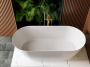 CZR-RELAX-150-75-57-SSB Ванна из искусственного камня Solid Surface 1500х750х570 Исполнение: Белый матовый 