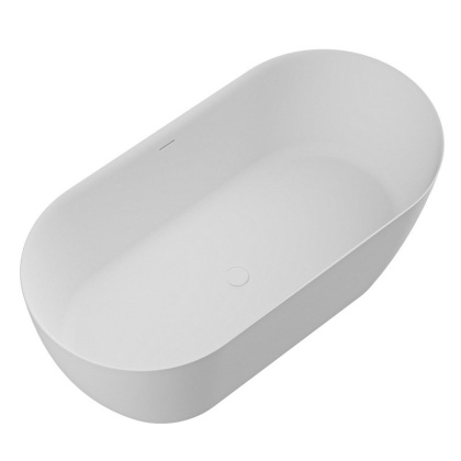 CZR-RELAX-150-75-57-SSB Ванна из искусственного камня Solid Surface 1500х750х570 Исполнение: Белый матовый 