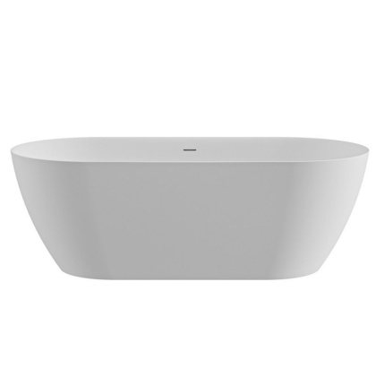 CZR-RELAX-150-75-57-SSB Ванна из искусственного камня Solid Surface 1500х750х570 Исполнение: Белый матовый 