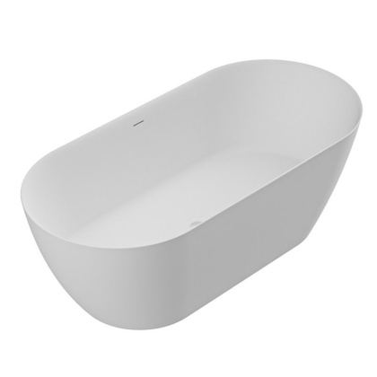 CZR-RELAX-150-75-57-SSB Ванна из искусственного камня Solid Surface 1500х750х570 Исполнение: Белый матовый 
