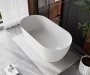 CZR-RELAX-150-75-57-SSB Ванна из искусственного камня Solid Surface 1500х750х570 Исполнение: Белый матовый 