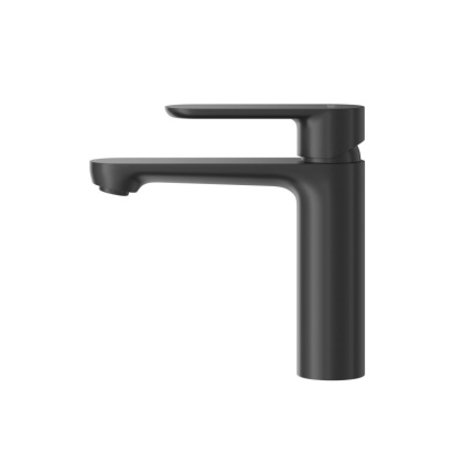 STYLUS-LS-NOP Смеситель для раковины однорычажный с донным клапаном, черный матовый