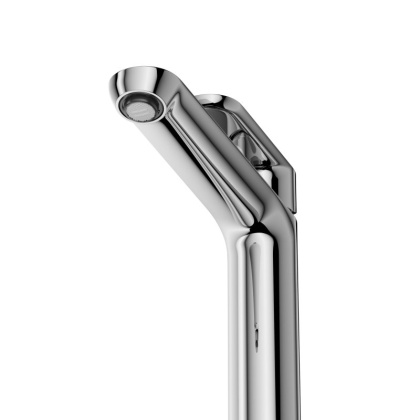 STYLUS-LC-BORO-W0 Смеситель для накладной раковины однорычажный, без донного клапана, брашированное золото
