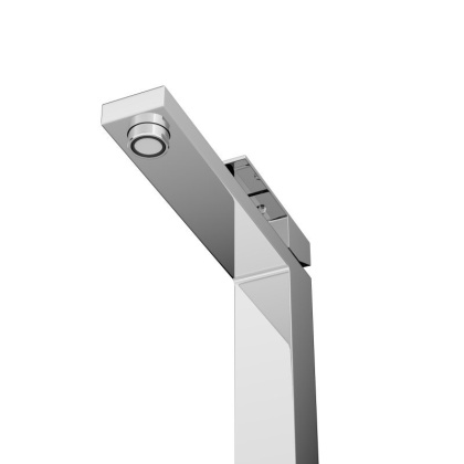 SLIDER-LC-GM-W0 Смеситель для накладной раковины однорычажный, без донного клапана, оружейная сталь