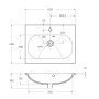 Керамическая раковина BelBagno BB-8099-60