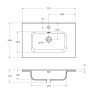 Керамическая раковина BelBagno BB-8099-70