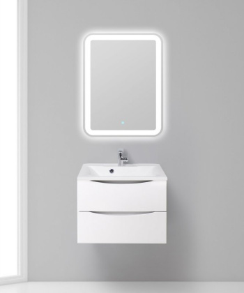 Раковина из литьевого мрамора BelBagno BB650/450-LV-MR-PR