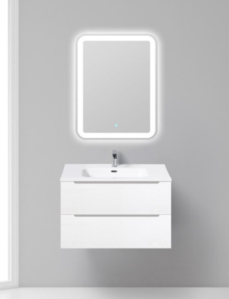Стеклянная раковина BelBagno BB810/465-LV-VTR-BL