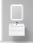 Стеклянная раковина BelBagno BB810/465-LV-VTR-BL