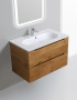 Стеклянная раковина BelBagno BB810/465-LV-VTR-BL