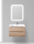 Стеклянная раковина BelBagno BB810/465-LV-VTR-BL