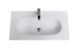 Стеклянная раковина BelBagno BB810/465-LV-VTR-BL
