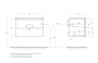 Стеклянная раковина BelBagno BB810/465-LV-VTR-BL