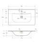 Стеклянная раковина BelBagno BB810/465-LV-VTR-BL