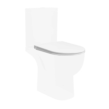 Сиденье BUONGIORNO PRO для унитаза, белое глянцевое BG.Pro.seat.01\WHT