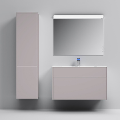 Шкаф-колонна универсальный подвесной Inspire V2.0, 162х40х35 см, серый, M50ACHX0406EGM