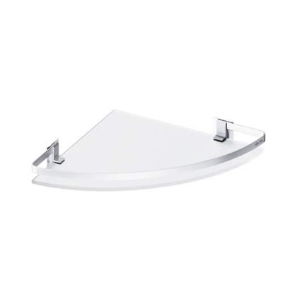 Полка  угловая стеклянная Sense L, алюминий, 5х34х24 см, хром, A7456100