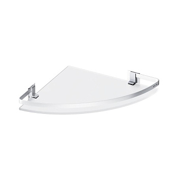 Полка  угловая стеклянная Sense L, алюминий, 5х34х24 см, хром, A7456100