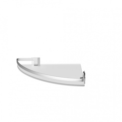 Полка  угловая стеклянная Sense L, алюминий, 5х34х24 см, хром, A7456100