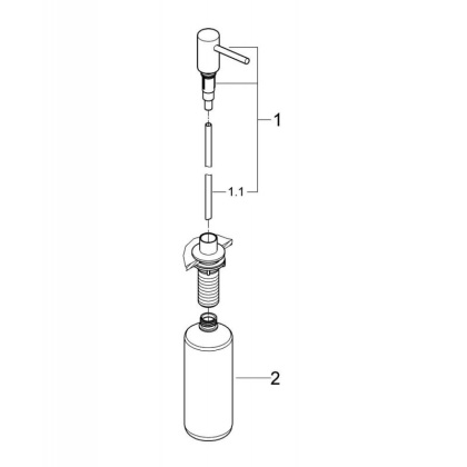 Дозатор Grohe Cosmopolitan, 13х24,5 см, хром, 40535000