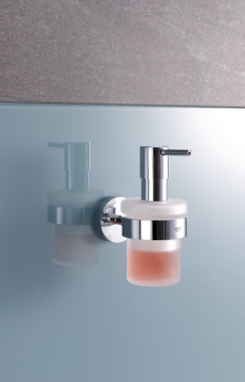 Дозатор жидкого мыла с держателем GROHE Essentials, 16х12,6 см, хром, 40448001