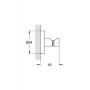Крючок Grohe Essentials, 4,5 см, хром, 40364001