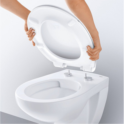 Сиденье для унитаза, GROHE Bau Ceramic, 5,4х45,9 см, белое, 39492000