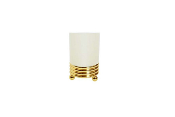 Настольный стакан для зубных щеток HERMITAGE GOLD 10361 Boheme