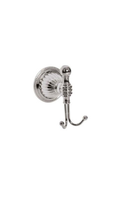 Крючок двойной HERMITAGE CHROME 10385 Boheme