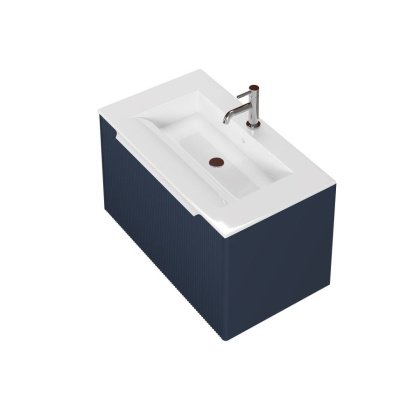 Тумба под раковину Creto Luna Blue 80 см 17-Bl80B